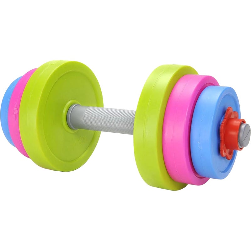 PowerTRC Fun and Colorful Dumbbell for Kids - Adjustable Weights - Fill Weights with Water or Sand - Beach Toys - Image 1